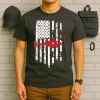 Patriotic Helicopter Flag Helicopter Pilot Gifts T-Shirt thumb 6