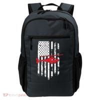 Patriotic Helicopter Flag Helicopter Pilot Gifts Backpack thumb 0