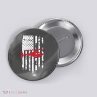 Patriotic Helicopter Flag Helicopter Pilot Gifts Button thumb 0
