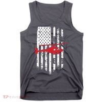 Patriotic Helicopter Flag Helicopter Pilot Gifts Tank Top thumb 0