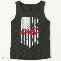 Patriotic Helicopter Flag Helicopter Pilot Gifts Tank Top thumb 2