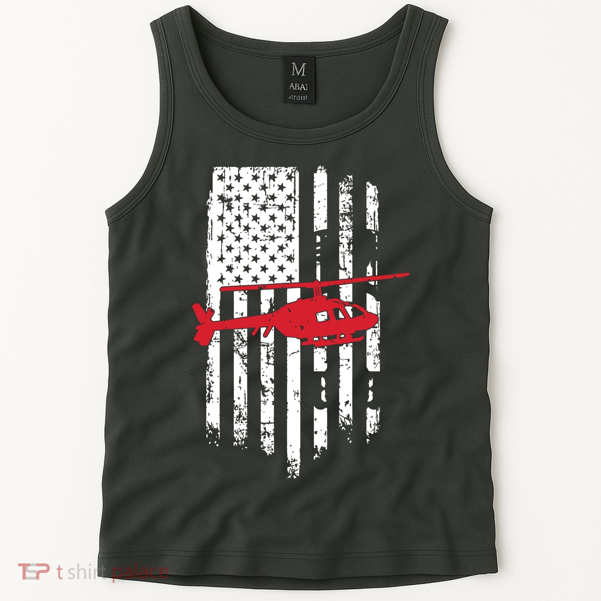 Patriotic Helicopter Flag Helicopter Pilot Gifts Tank Top