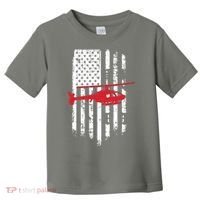 Patriotic Helicopter Flag Helicopter Pilot Gifts Toddler T-Shirt thumb 0