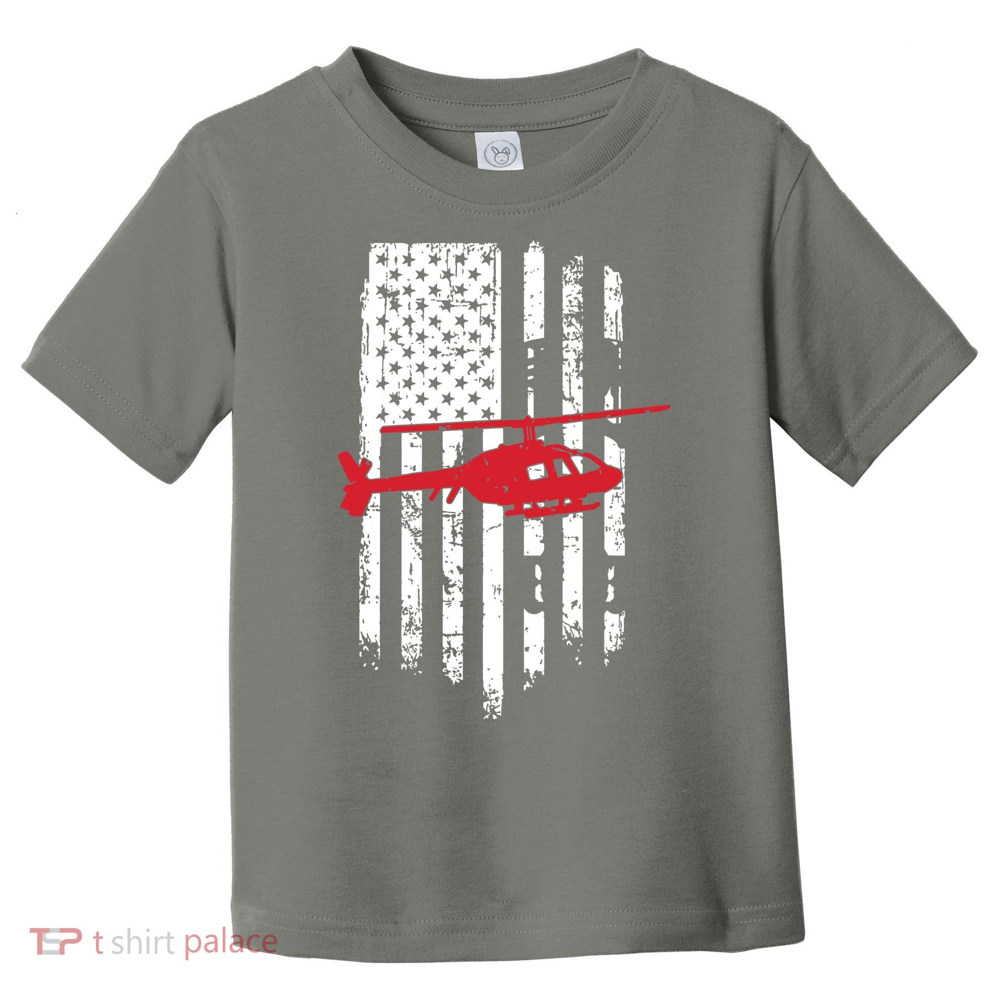 Patriotic Helicopter Flag Helicopter Pilot Gifts Toddler T-Shirt