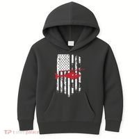 Patriotic Helicopter Flag Helicopter Pilot Gifts Kids Hoodie thumb 0
