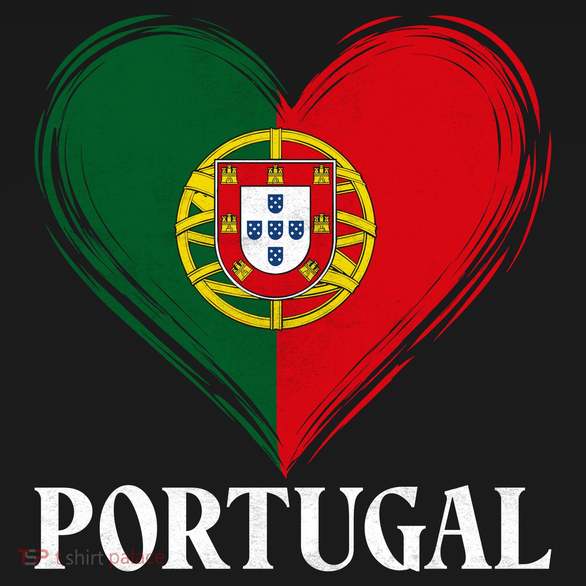 Portugal Heart Flag Proud Fans And Travelers Women's Hoodie