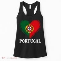 Portugal Heart Flag Proud Fans And Travelers Women's Tank Top thumb 0