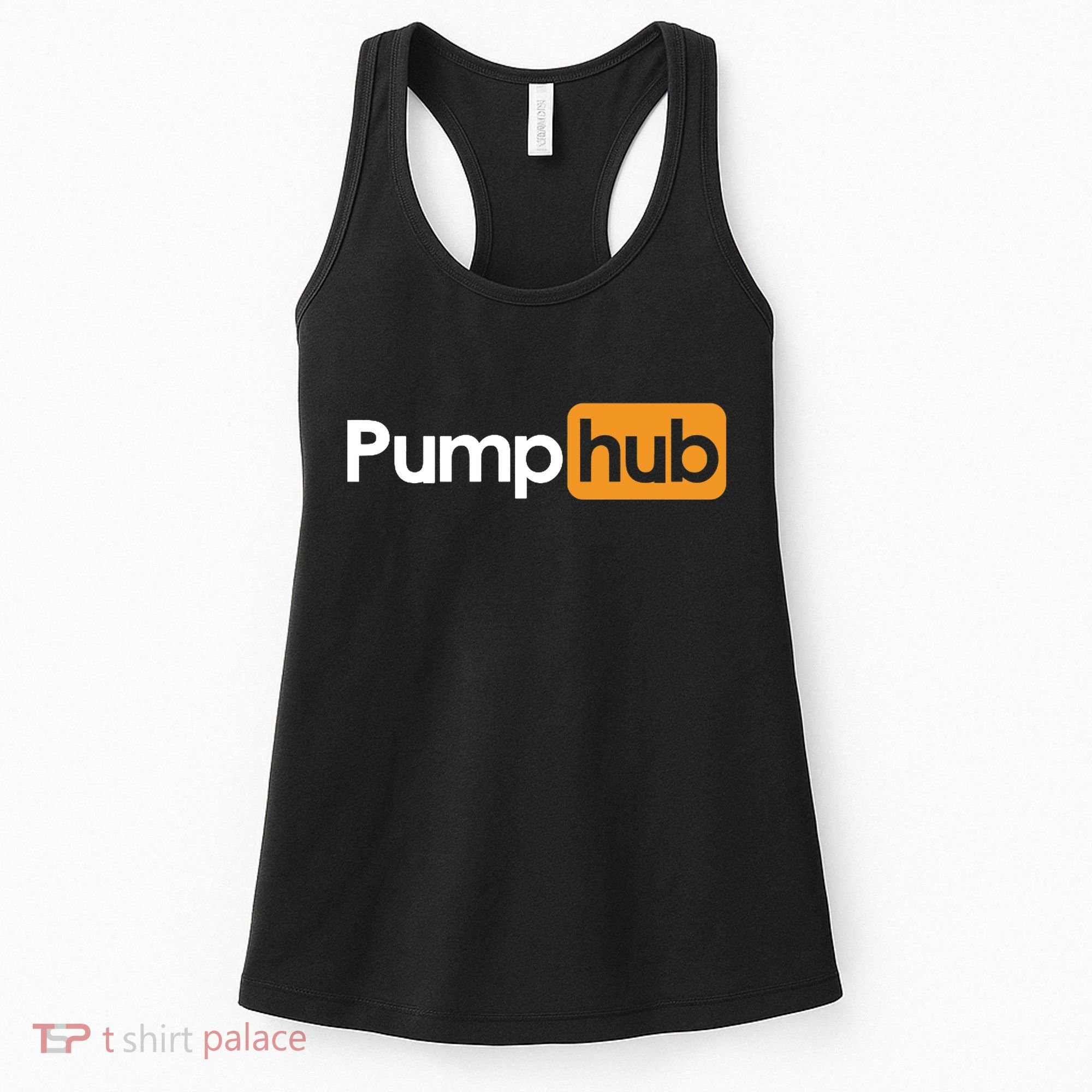 Pump Hub Funny Cute Adult Novelty Workout Gym Fitness Premium Women's Tank Top