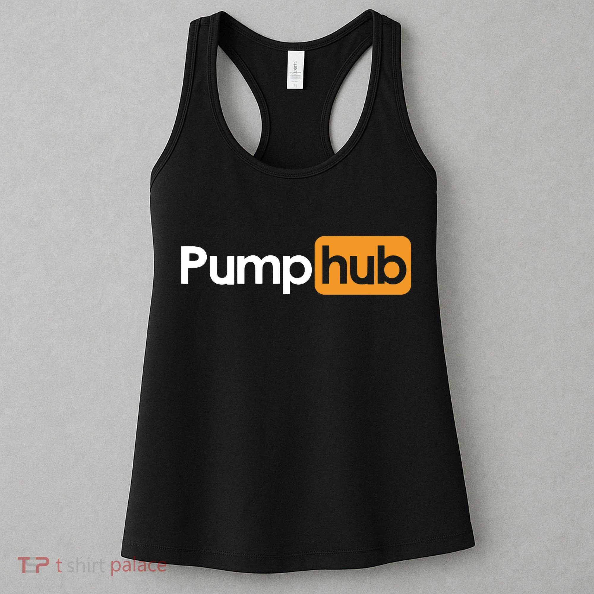 Pump Hub Funny Cute Adult Novelty Workout Gym Fitness Premium Women's Tank Top