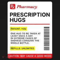 Prescription Hugs Funny Label Lazy Halloween Costume Party Ornament thumb 1