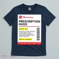 Prescription Hugs Funny Label Lazy Halloween Costume Party T-Shirt thumb 5