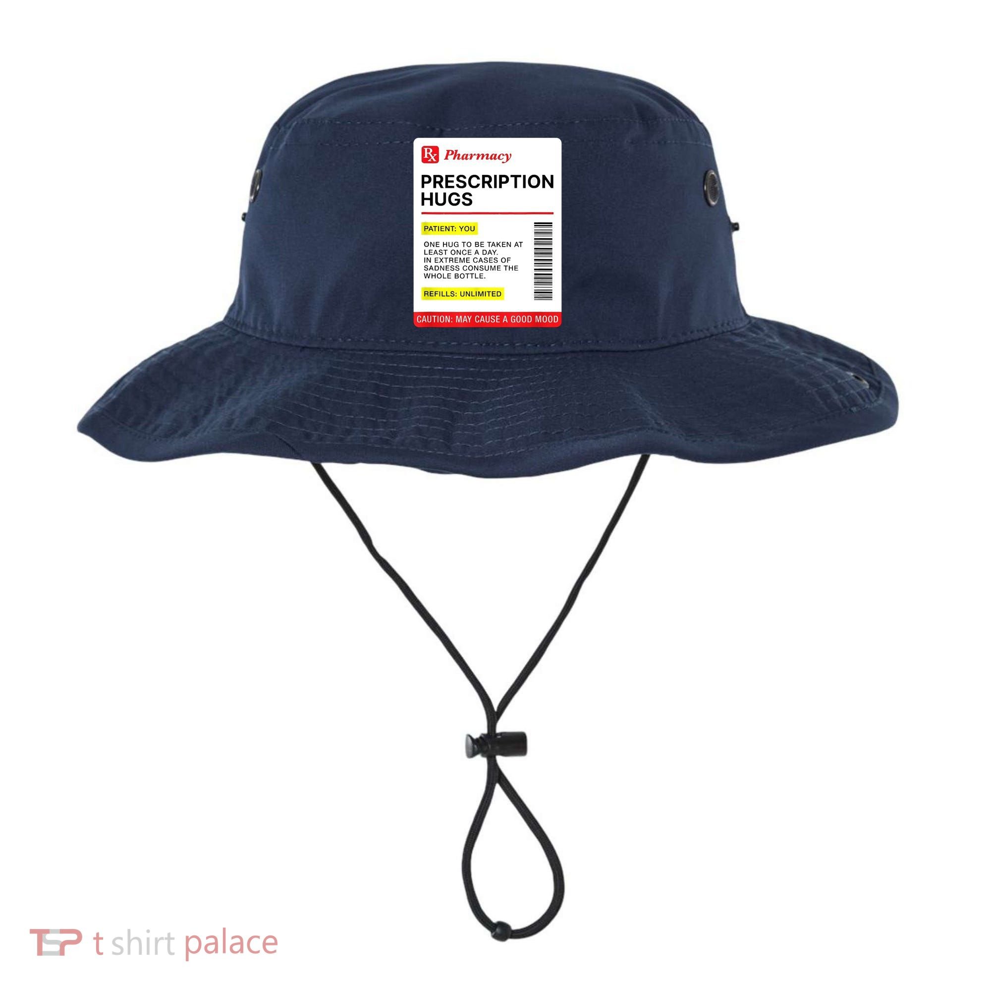 Prescription Hugs Funny Label Lazy Halloween Costume Party Bucket Hat