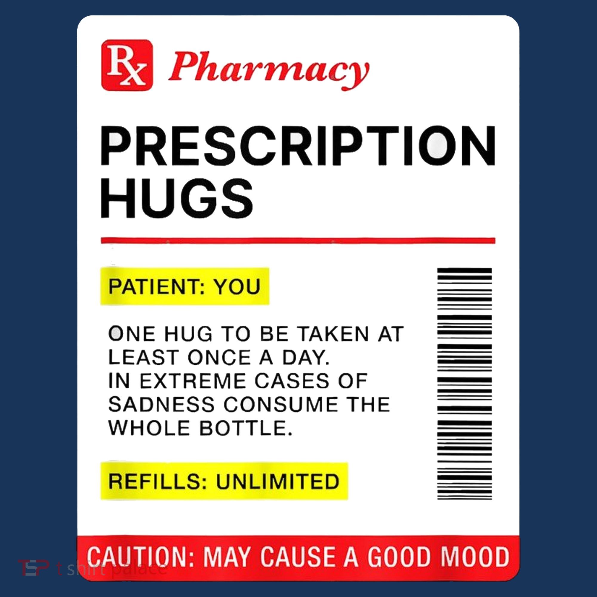 Prescription Hugs Funny Label Lazy Halloween Costume Party Women's Hoodie