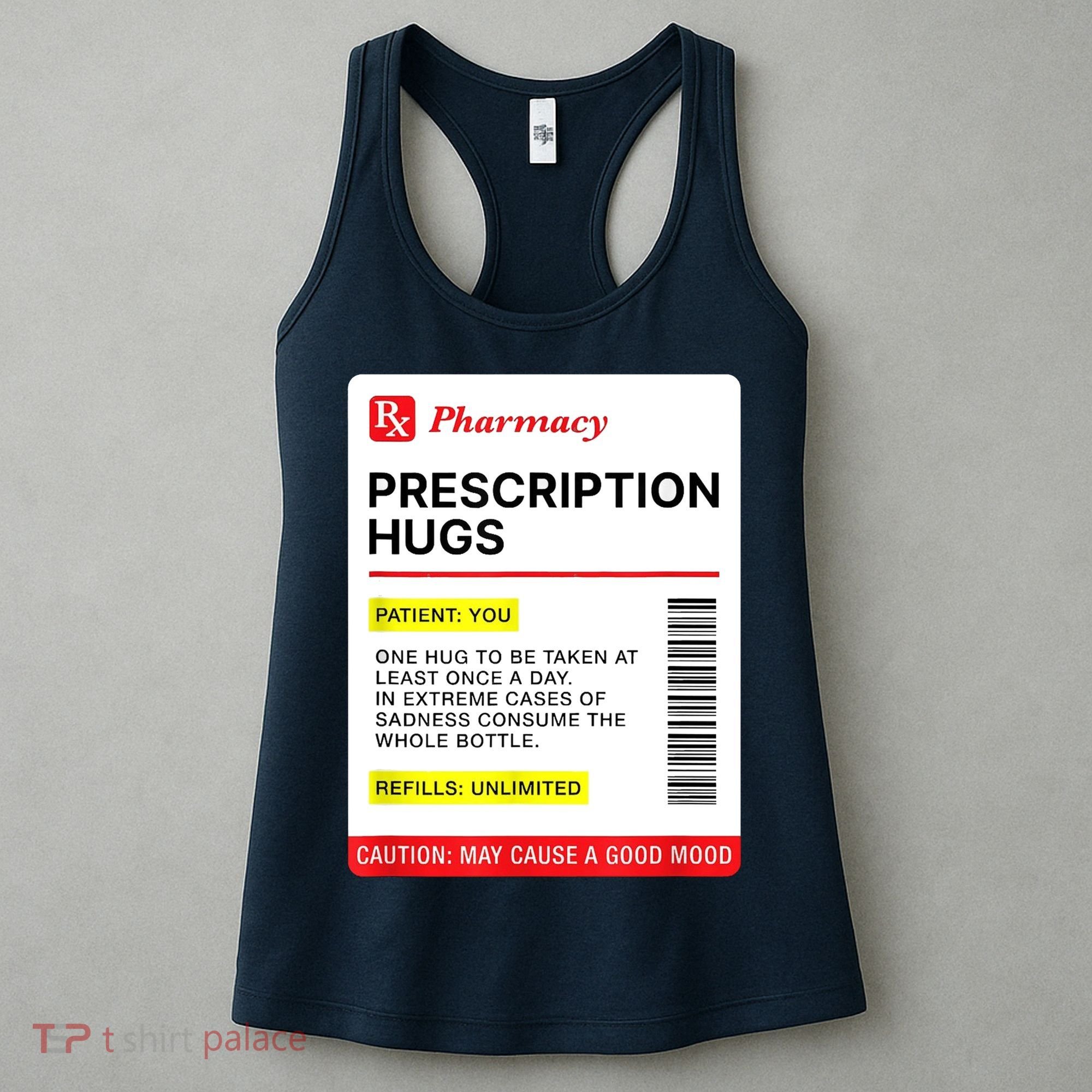 Prescription Hugs Funny Label Lazy Halloween Costume Party Women's Tank Top