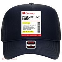 Prescription Hugs Funny Label Lazy Halloween Costume Party Hat thumb 0
