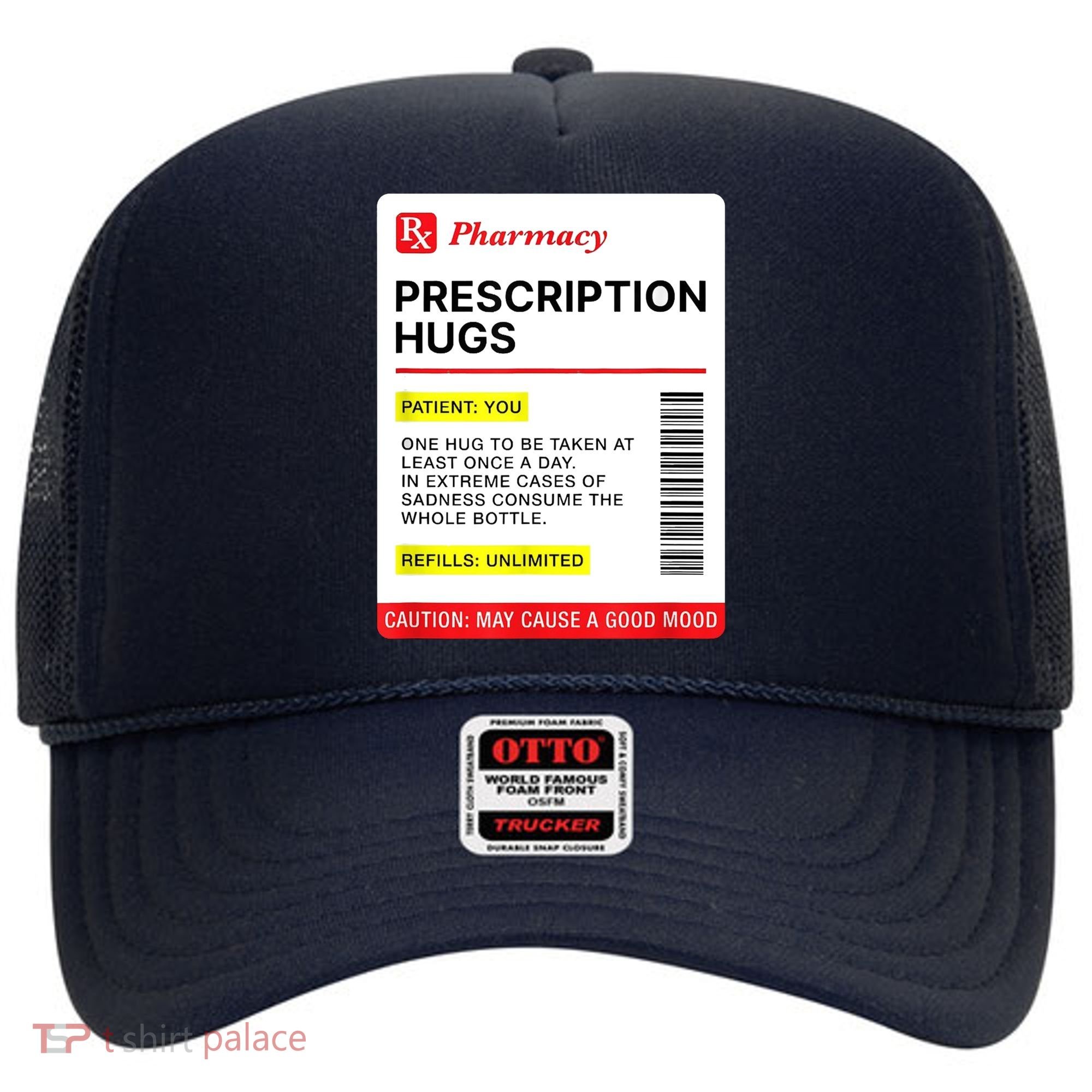 Prescription Hugs Funny Label Lazy Halloween Costume Party Hat