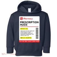 Prescription Hugs Funny Label Lazy Halloween Costume Party Toddler Hoodie thumb 0