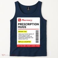 Prescription Hugs Funny Label Lazy Halloween Costume Party Tank Top thumb 2