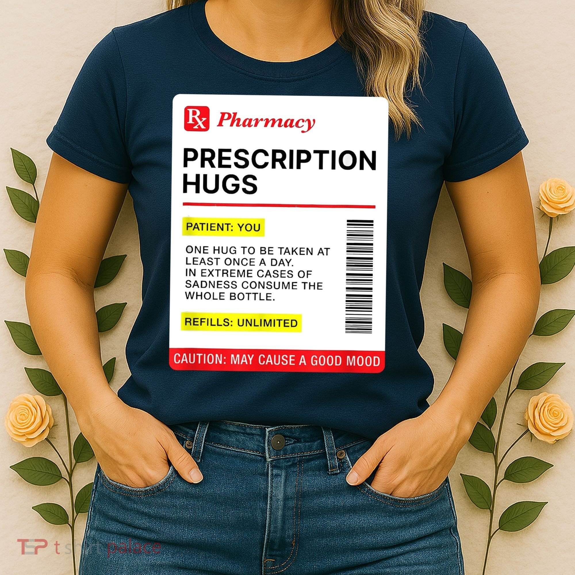 Prescription Hugs Funny Label Lazy Halloween Costume Party Women's T-Shirt