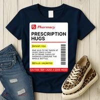 Prescription Hugs Funny Label Lazy Halloween Costume Party Women's T-Shirt thumb 3