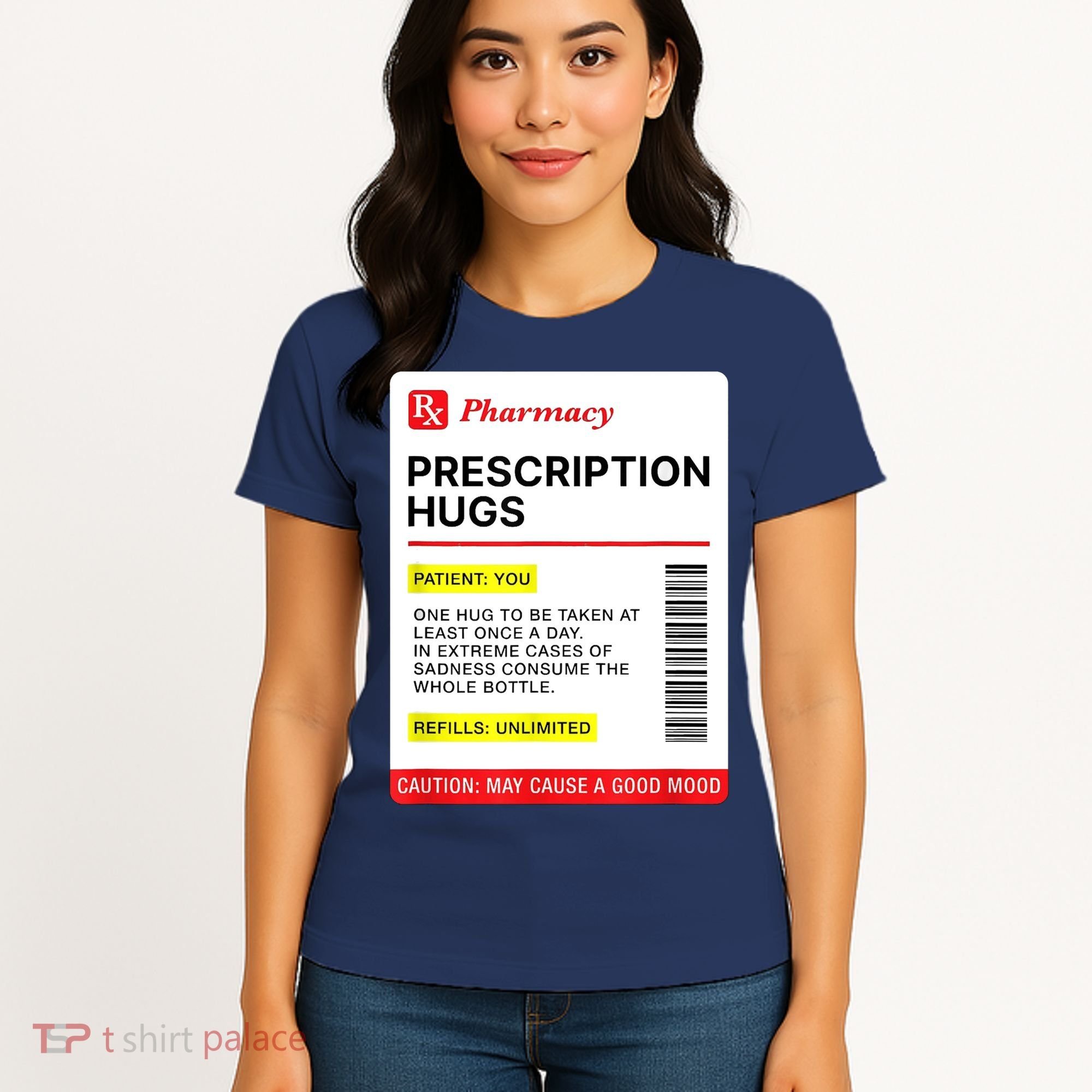 Prescription Hugs Funny Label Lazy Halloween Costume Party Women's T-Shirt