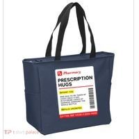 Prescription Hugs Funny Label Lazy Halloween Costume Party Tote Bag thumb 2