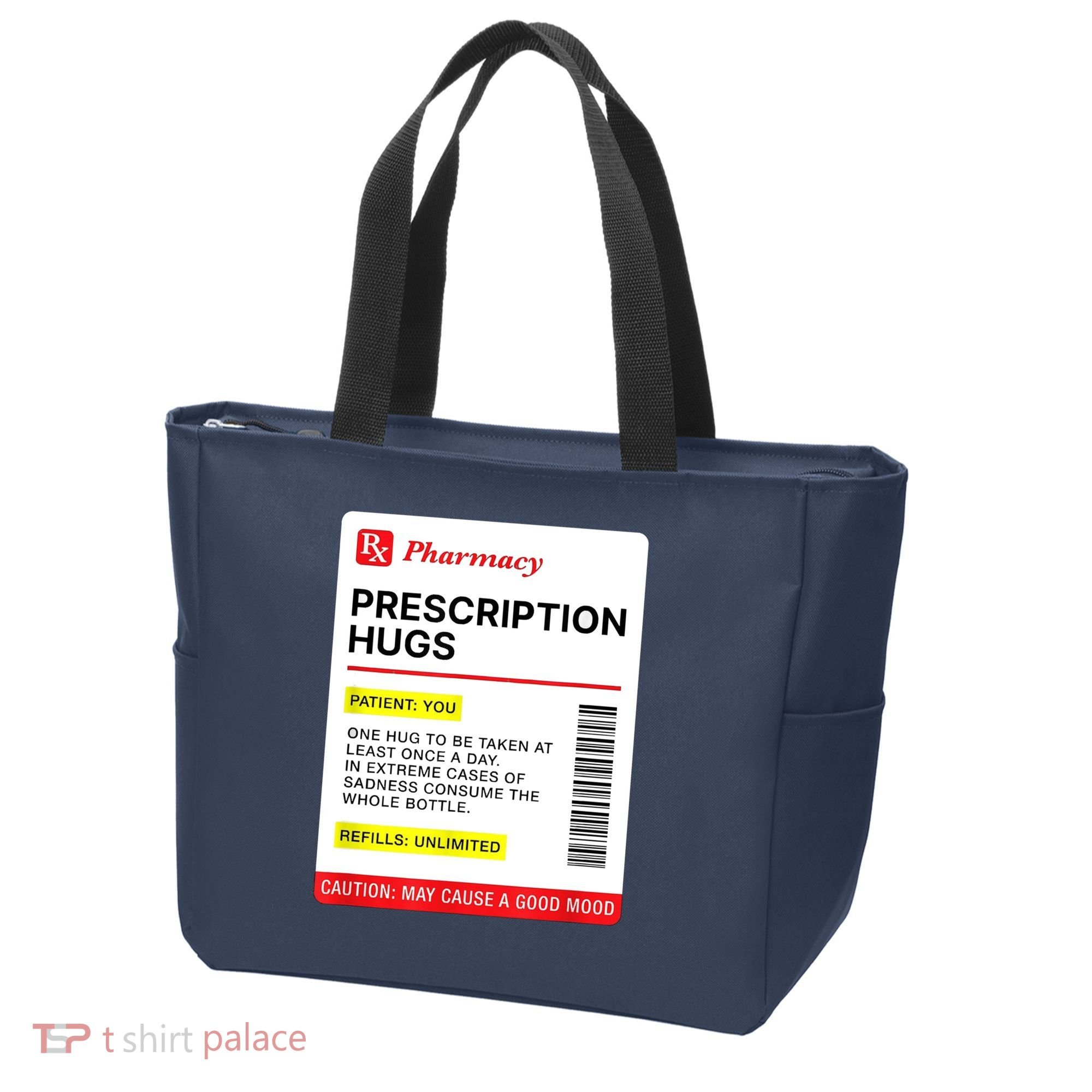 Prescription Hugs Funny Label Lazy Halloween Costume Party Tote Bag