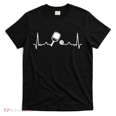 Pickleball Heartbeat Gift Pickleball Player Gift T-Shirt