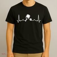 Pickleball Heartbeat Gift Pickleball Player Gift T-Shirt thumb 3