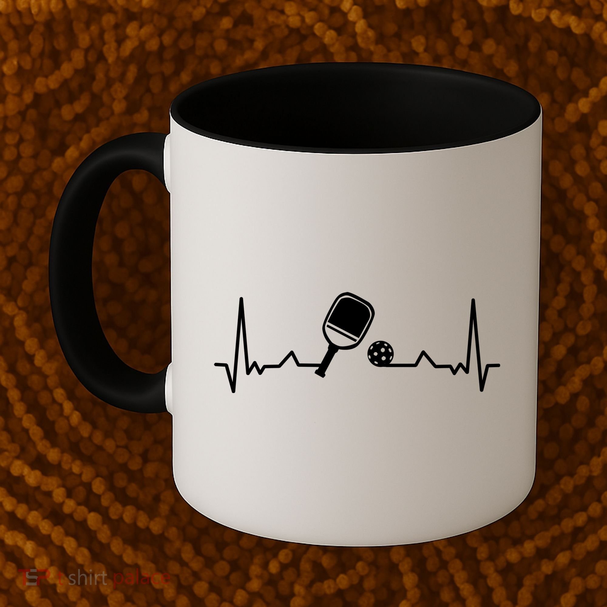Pickleball Heartbeat Gift Pickleball Player Gift Coffee Mug
