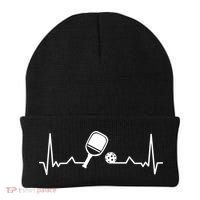 Pickleball Heartbeat Gift Pickleball Player Gift Beanie thumb 0