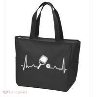 Pickleball Heartbeat Gift Pickleball Player Gift Tote Bag thumb 3