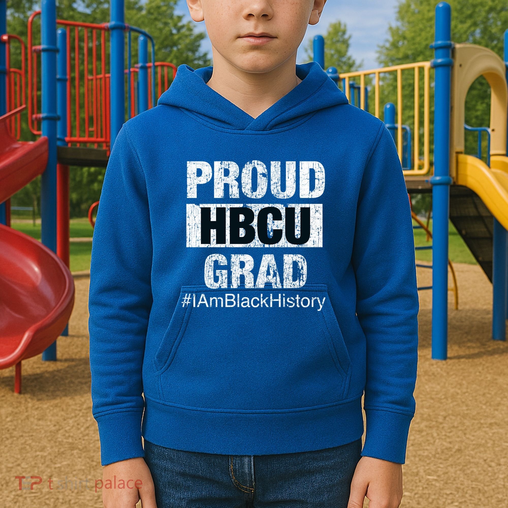 Proud Hbcu Grad College I Am Black History Month Gift Kids Hoodie