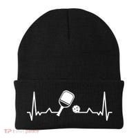 Pickleball Heartbeat Gift Pickleball Player Gift Beanie thumb 0