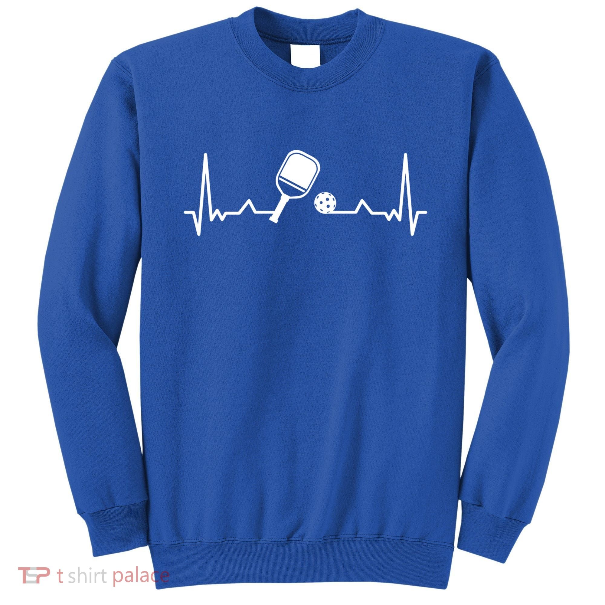 Pickleball Heartbeat Gift Pickleball Player Gift Sweatshirt