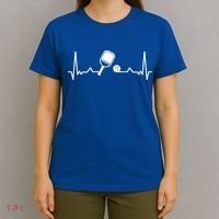 Pickleball Heartbeat Gift Pickleball Player Gift T-Shirt thumb 4