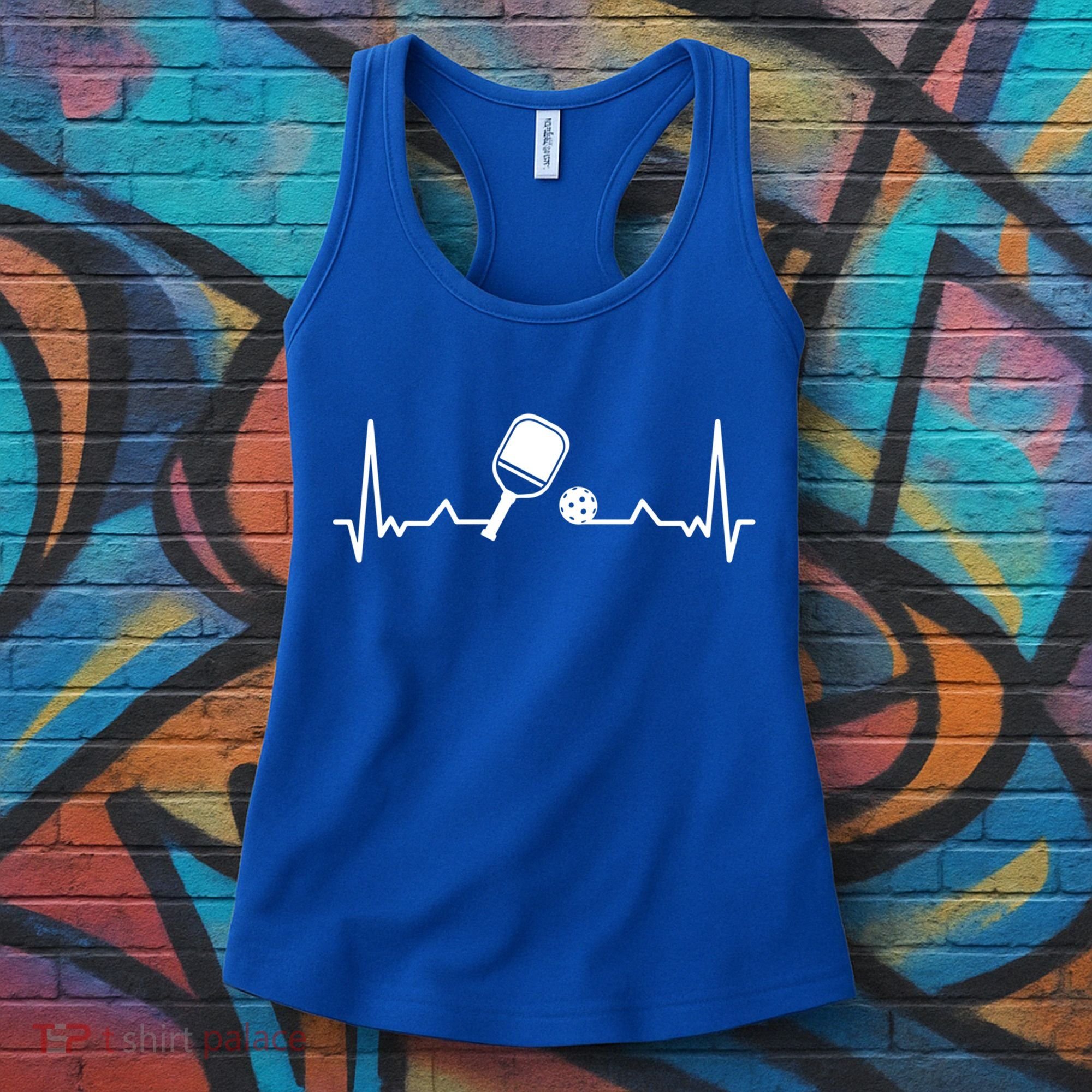 Pickleball Heartbeat Gift Pickleball Player Gift Women's Tank Top