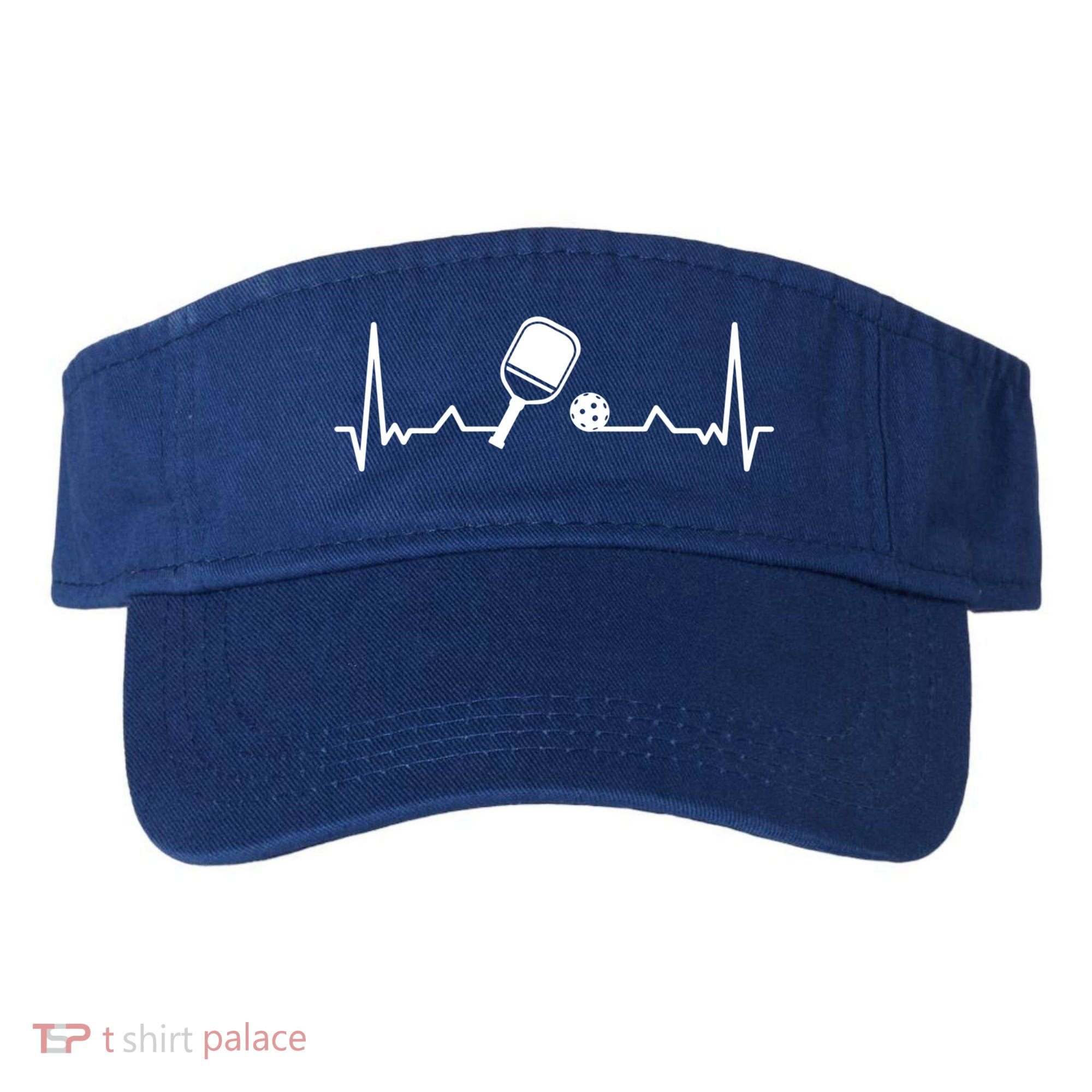 Pickleball Heartbeat Gift Pickleball Player Gift Visor