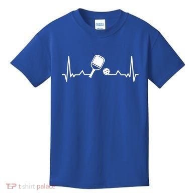 Pickleball Heartbeat Gift Pickleball Player Gift Kids T-Shirt