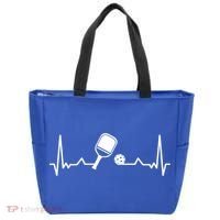 Pickleball Heartbeat Gift Pickleball Player Gift Tote Bag thumb 0