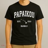 Papaikou Hawaii Hi Vintage Athletic T-Shirt thumb 3