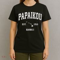 Papaikou Hawaii Hi Vintage Athletic T-Shirt thumb 4