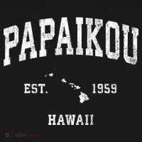 Papaikou Hawaii Hi Vintage Athletic T-Shirt thumb 7