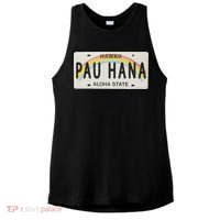 Pau Hana Hawaii License Plate Ladies PosiCharge Tri-Blend Wicking Tank thumb 0