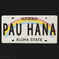 Pau Hana Hawaii License Plate USA-Made Doggie Bandana thumb 2