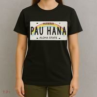Pau Hana Hawaii License Plate T-Shirt thumb 4