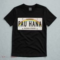 Pau Hana Hawaii License Plate T-Shirt thumb 5
