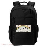 Pau Hana Hawaii License Plate Backpack thumb 0