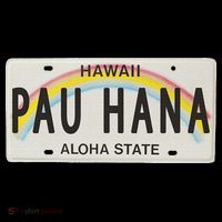 Pau Hana Hawaii License Plate Bucket Hat thumb 4