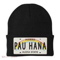 Pau Hana Hawaii License Plate Beanie thumb 0